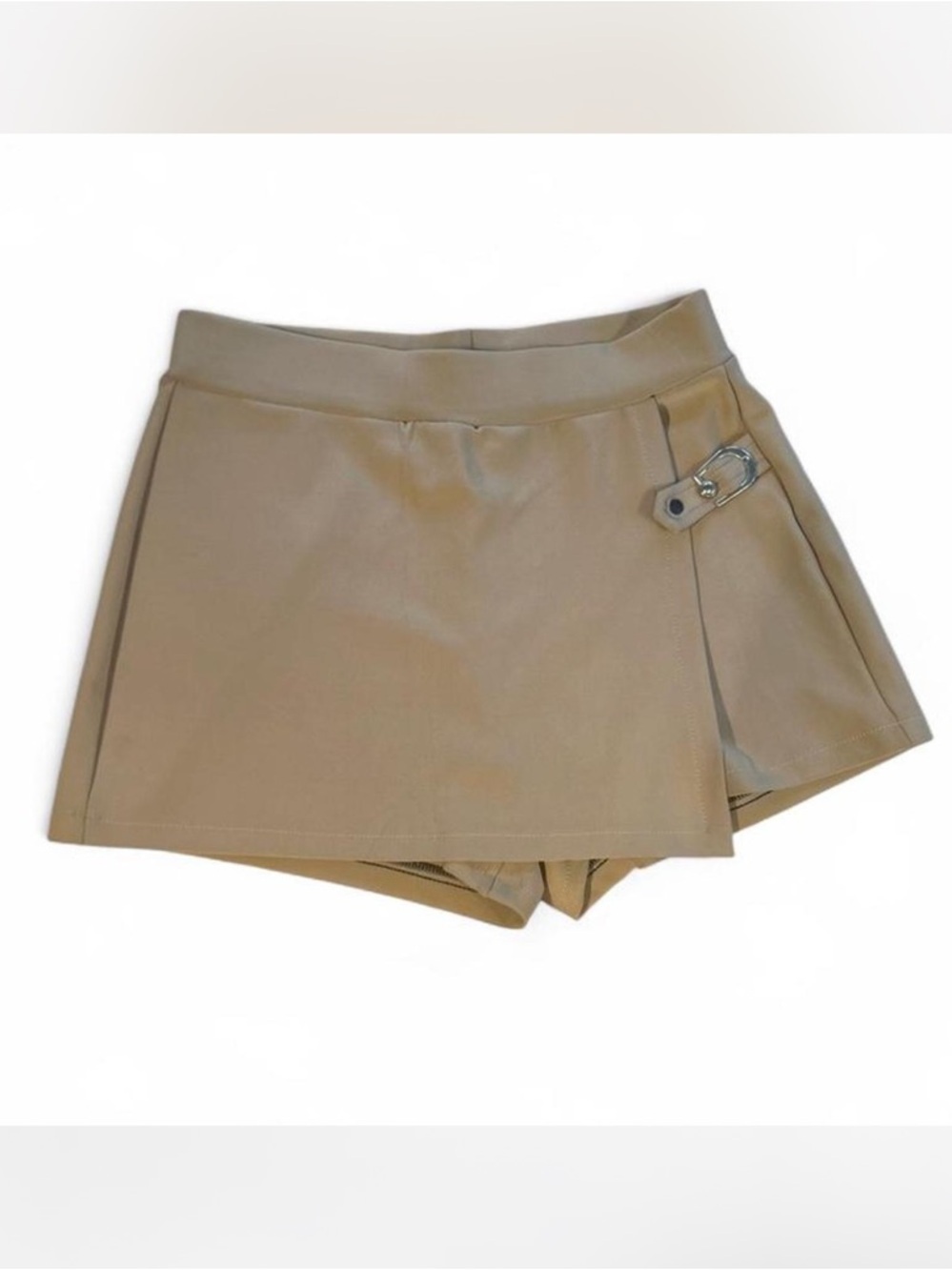 LEMITE Women's Athletic Skort Beige Buckle Size L P3002